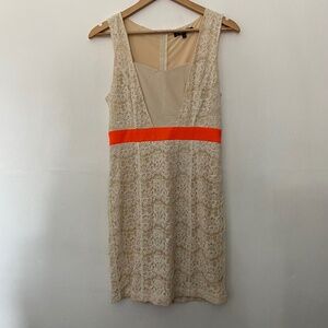 C.Luce White Lace Mini Dress